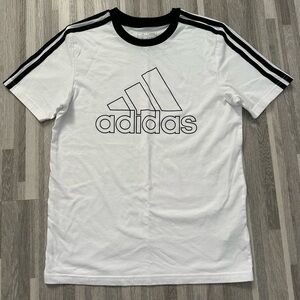 White adidas t-shirt for boys, size M (10-12)